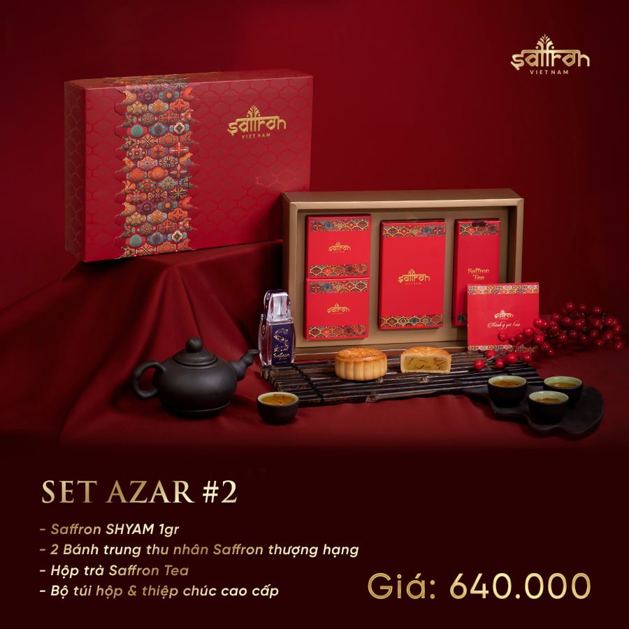 Hộp Bánh Trung thu cao cấp Azaz Saffron Việt Nam | Shopee Việt Nam