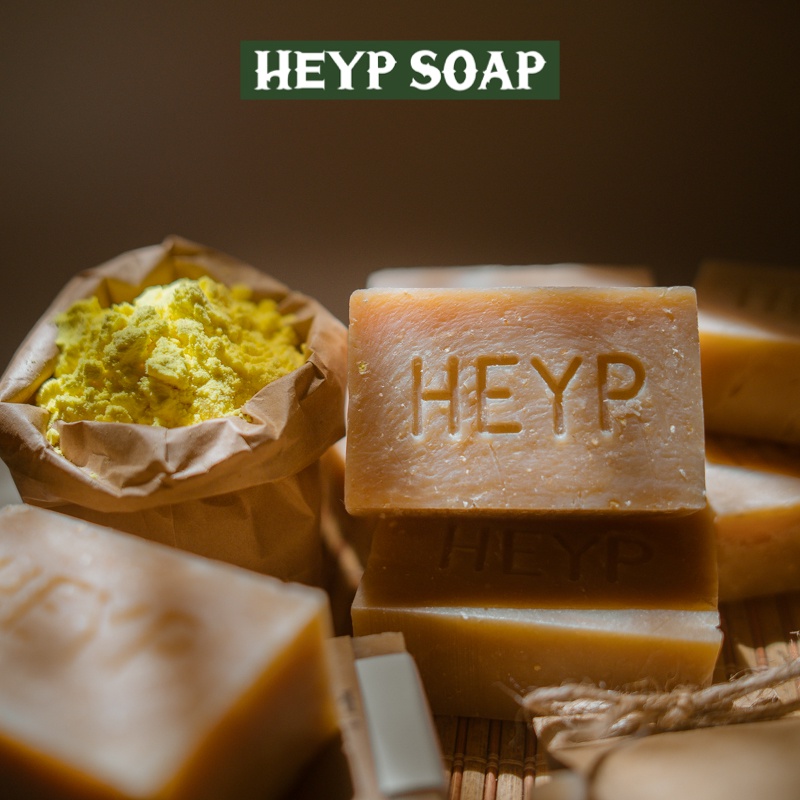 Xà phòng Tinh Bột Nghệ HEYP, Xà Bông Hữu Cơ An Toàn Cho Da Nhạy Cảm