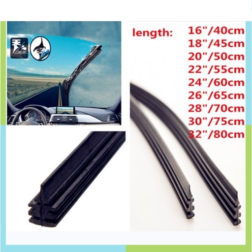 Lưỡi Gạt Mưa Ô tô Silicone BOSCH 70cm(28inch) Lá Lúa Gạt Kính Ô TÔ Không Đầu Chốt 6mm Lưỡi Gạt Sau Ô Tô BIG B STORE | BigBuy360 - bigbuy360.vn
