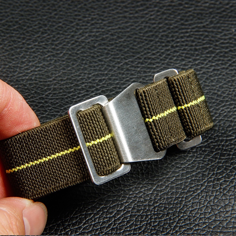 Nato Dây Đeo Đồng Hồ Dù Quân Đội Pháp 60 '' 20mm 22mm Bằng Vải Dù Nylon Co Giãn Cho Nam Và Nữ