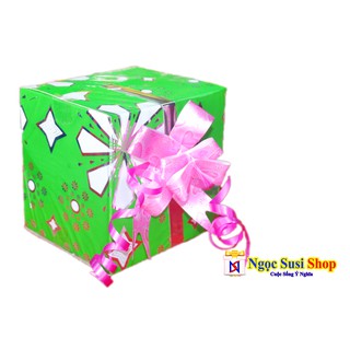 Hộp Quà Kiếng Bông Vuông 10cm + Tặng Nơ + Băng Keo