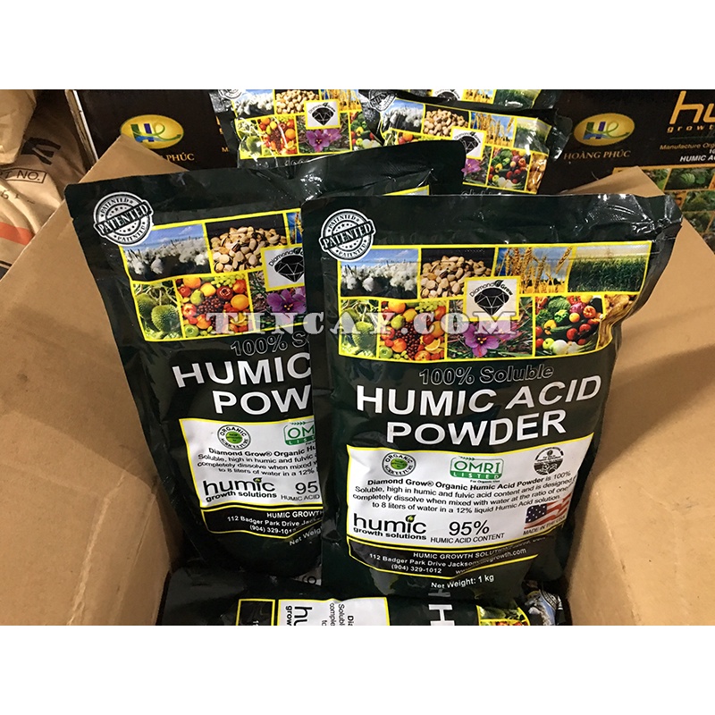 Phân bón Humic Acid Mỹ Hữu Cơ 95% Acid Powder Dạng Bột (Túi 1kg) - Được ...