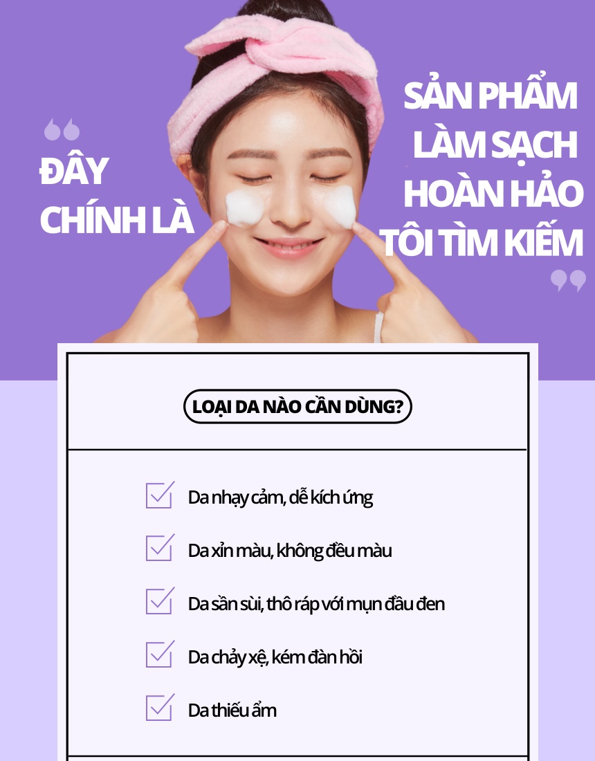 Mô tả Sữa Rửa Mặt Trắng Da Dịu Nhẹ Vitamin E Hàn Quốc WHISIS Pure Esthetic Deep Clean Foam Cleansing Cho Mọi Loại Da 120ml - 5