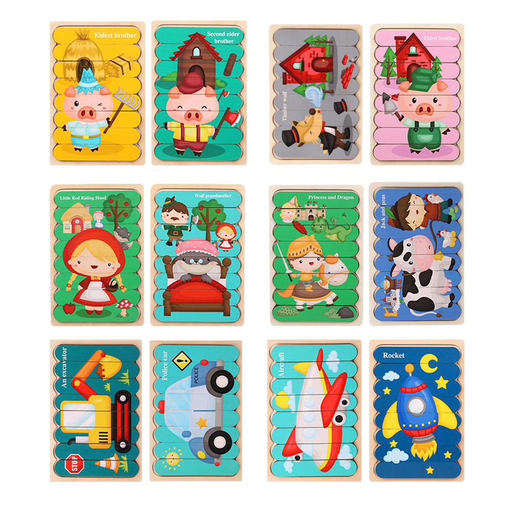 Ảnh Đồ Chơi Montessori Benrikids Tranh Ghép Hình Que Kem Domino Bằng Gỗ 2 Trong 1 Cho Bé Phát Triển Trí Tuệ 2