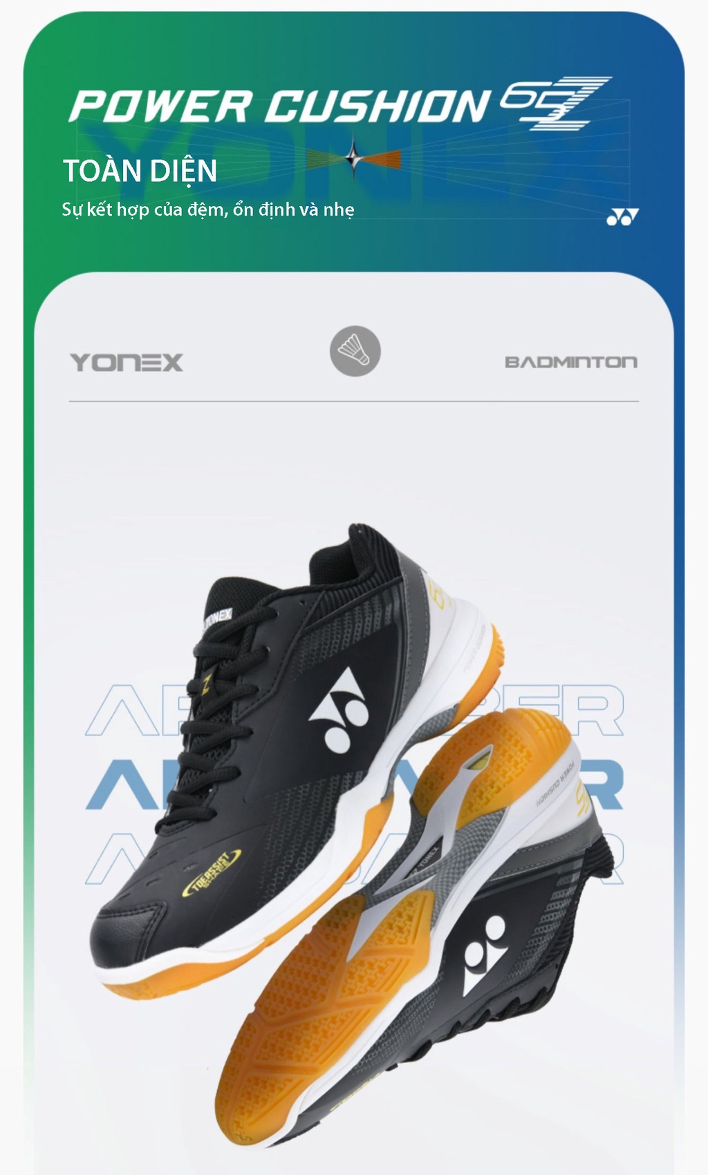 Giày cầu lông chuyên nghiệp yonex 65z3 dành cho nam và nữ bảo hành 12 ...