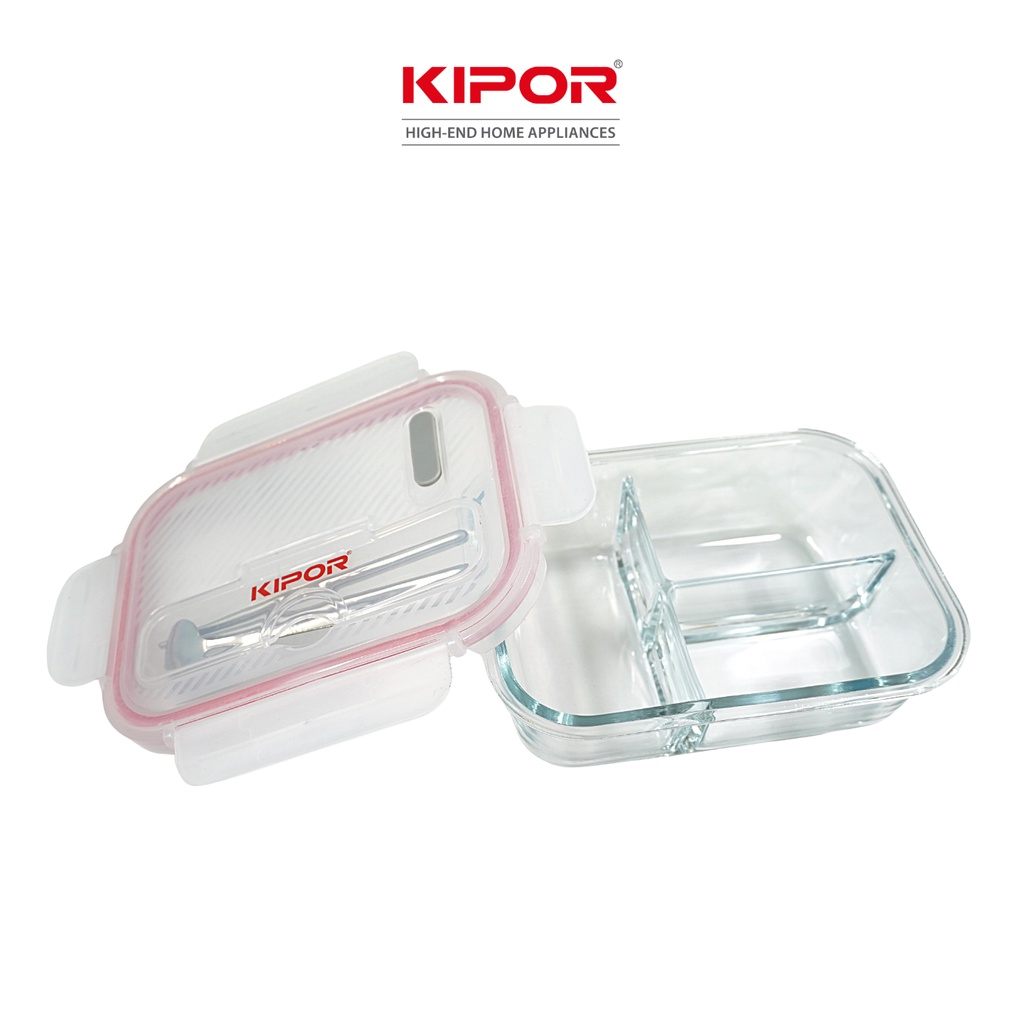 Ảnh Hộp cơm văn phòng KIPOR KP-HC01 - Thuỷ tinh cao cấp dùng được trong lò vi sóng - Chống tràn, tiện lợi - Hàng chính hãng 3