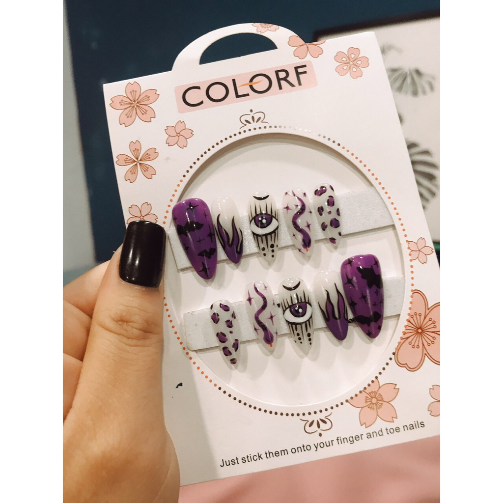 Bộ Móng Tay Giả NailBox Trang Trí Dễ Thương Theo Mẫu