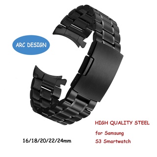 Dây Đeo Thay Thế Bằng Thép Không Gỉ Cho Đồng Hồ Thông Minh 16 / 18 / 20 / 22 / 24mm