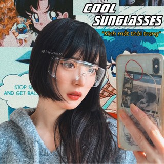 [Có sẵn] COOL SUNGLASSES - KÍNH MẮT THỜI TRANG TRONG SUỐT chất liệu nhựa cao cấp (Ảnh thật shop tự thực hiện)