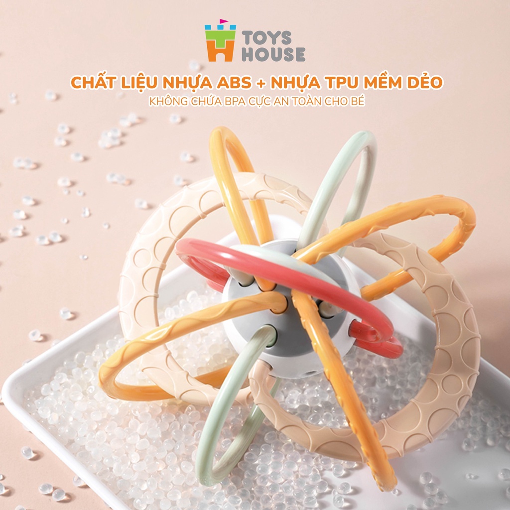 Mô tả Gặm nướu cho bé, lục lạc cầm tay cho bé giảm ngứa nướu và luyện vận động tinh manhattan ToysHouse 822-86 - 2