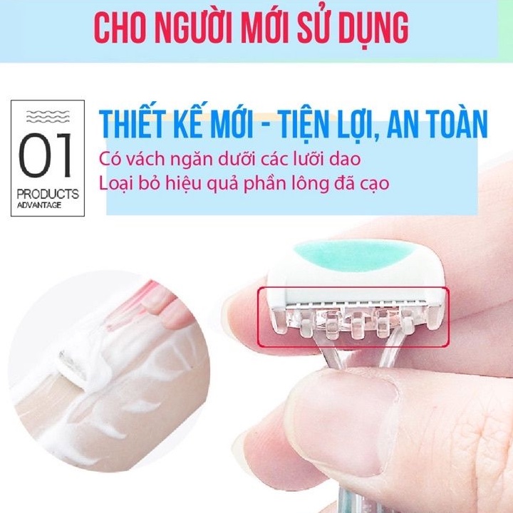 Dao Cạo Vùng Kín Dành Cho Nữ Kai Bikini Line 11641 MTG-2B (Set 2 Cây)