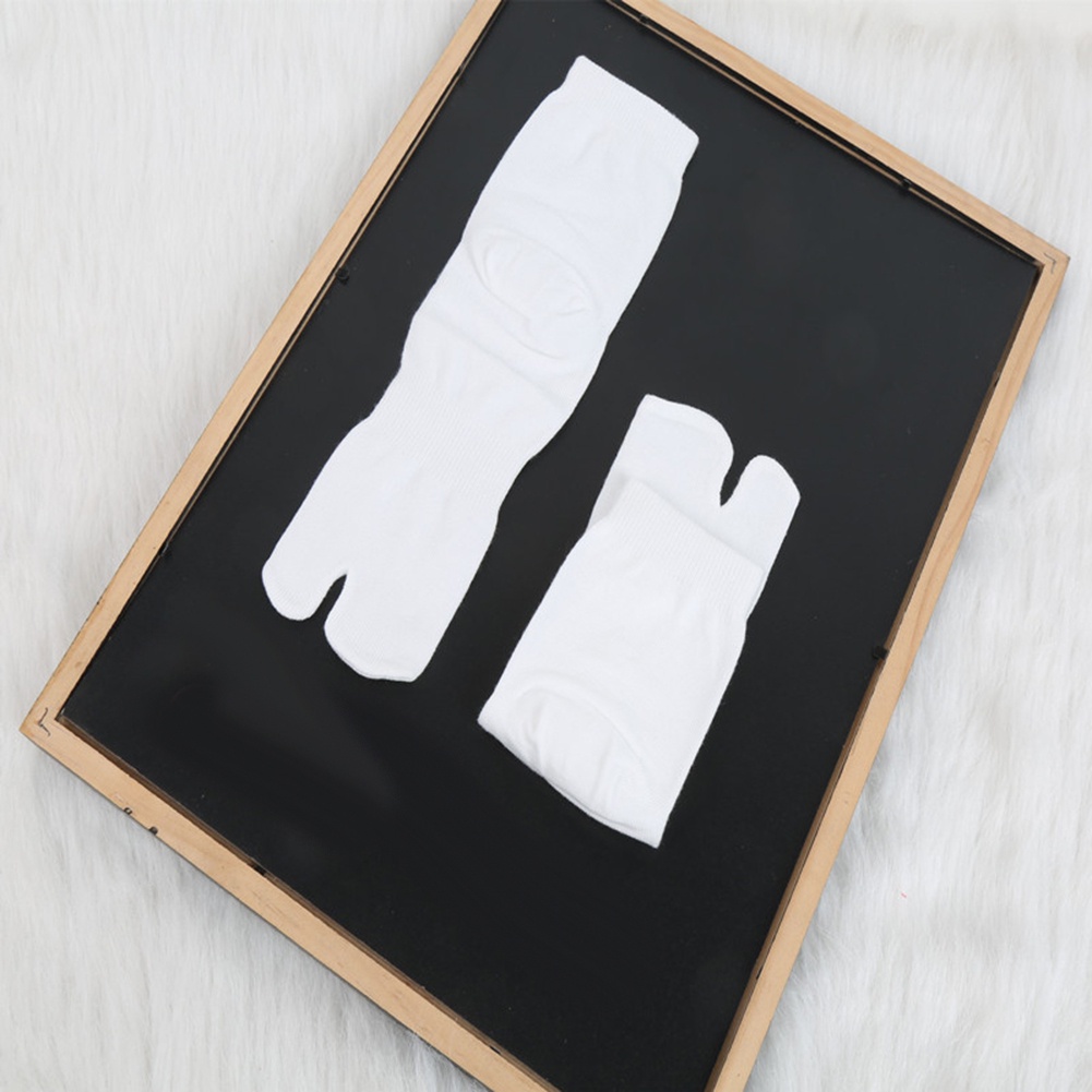 Vớ cotton trắng xỏ ngón kiểu thời trang Nhật Bản dành cho nam và nữ