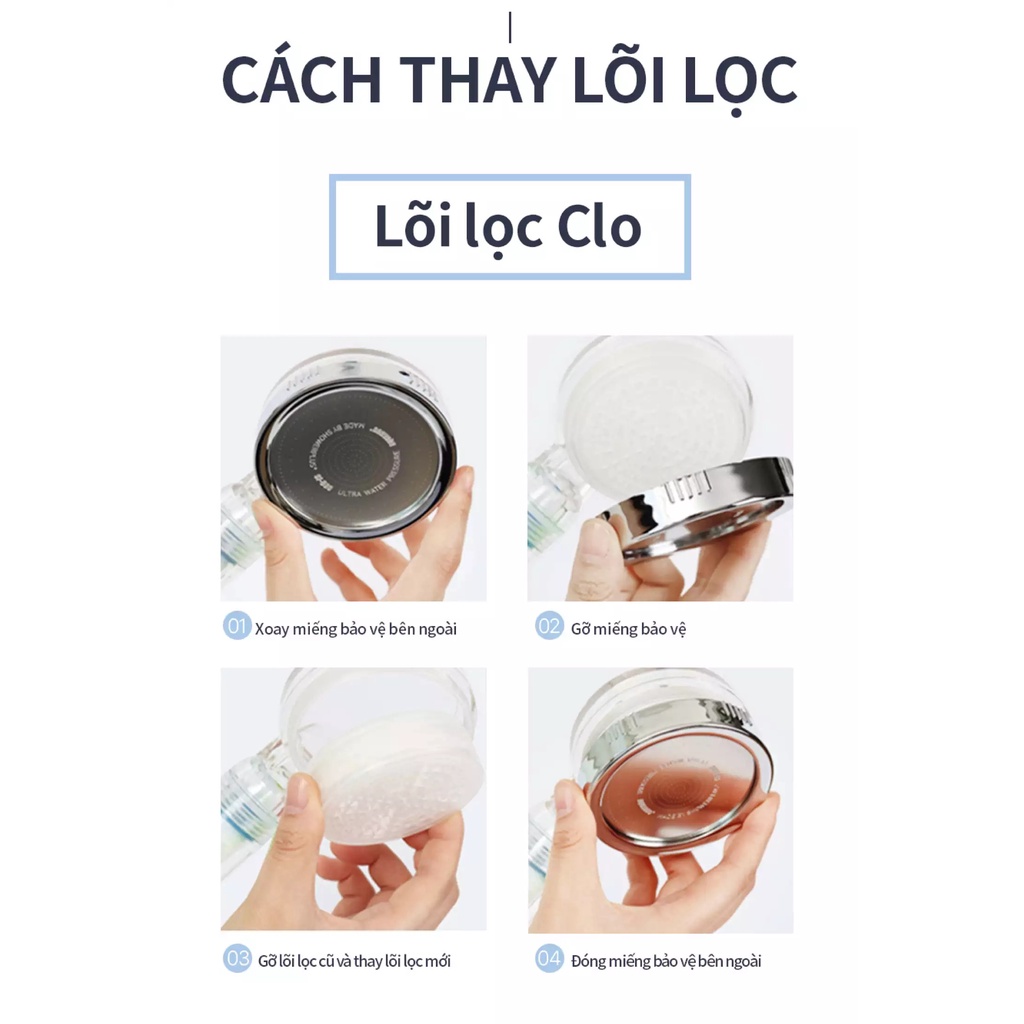 Ảnh Phụ kiện vòi sen Cuckoo CWCF-CHVT1C: Lõi lọc Clo và Vitamin C - Hàng chính hãng - Chất lượng Hàn Quốc 3