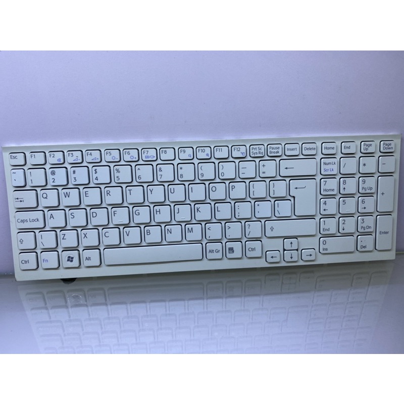 New Sony VAIO VPCEB VPC-EB Series Keyboard – US Layout, White, OEM Style