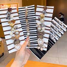 ⭐ SALE ⭐ Set 60 dây buộc tóc, chun buộc tóc Hàn Quốc nhiều mẫu siêu xinh