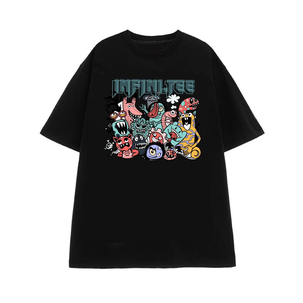 Áo thun INFINITEE Fni0368, Thun 100% Cotton - form rộng Unisex.