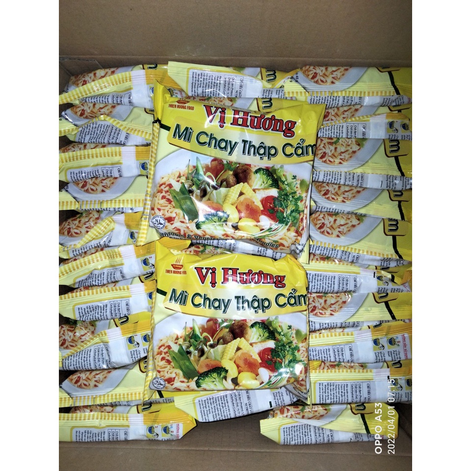(Giảm 9%)(Free ship)Thùng 30 gói Mì Chay Thập Cẩm Rau Nấm Thiên Hương 65gr