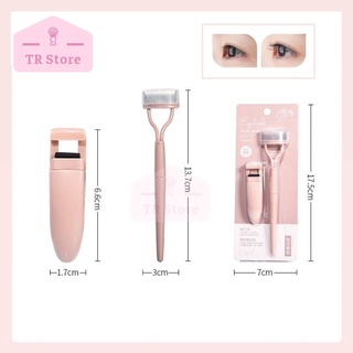 Bộ đôi lược chải tơi mi và bấm mi nhỏ mini Eyelash curler and eyelash comb Malian