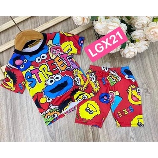 [7-9kg] Sét lửng bé gái chất thun lạnh loại 1 in 3D size nhí