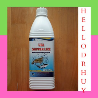 Chế Phẩm Sinh Học - USA SUPPER LIVE - Giải Độc Gan,Bài Tiết Chất Độc,Cung Cấp Vitamin, Acid Amin, Tăng Trọng...Chai 1lit