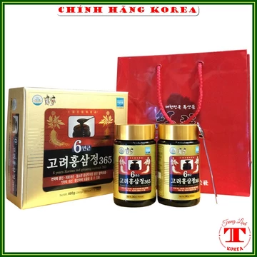 Cao hồng sâm 365 hàn quốc, hộp 2 lọ - Cao sâm hàn quốc Korean 6 Years Red Ginseng Extract 365, tranglinh