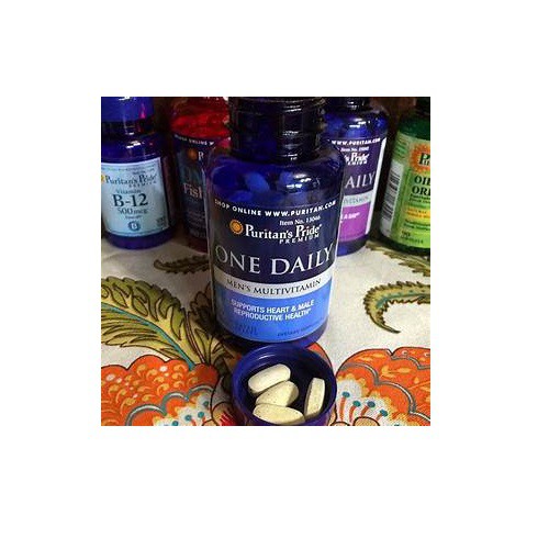 Ảnh Vitamin tăng miễn dịch ngừa cảm cúm cho Nam Puritan's Pride One daily Men's Multivitamins 100v 3