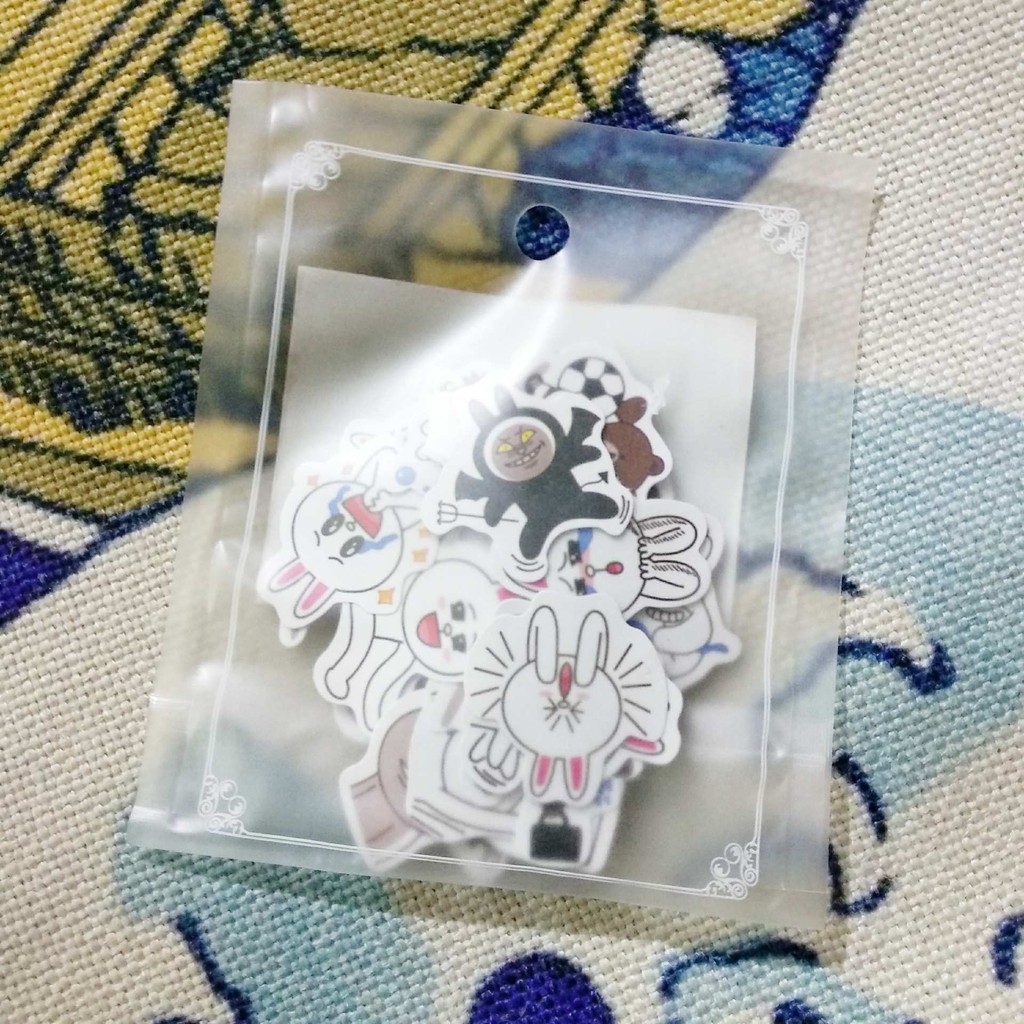 Set sticker gấu Brown và thỏ  37 tấm mini