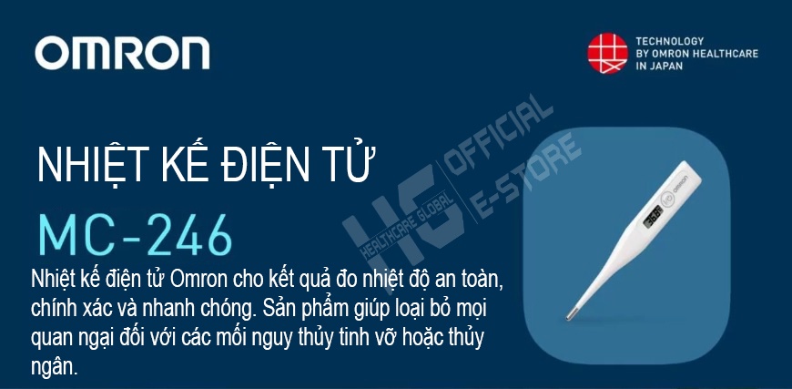 Mô tả Nhiệt Kế Điện Tử Omron MC246 | Cho Kết Quả Đo Nhiệt Độ Cơ Thể Nhanh, An Toàn Và Chính Xác - 2