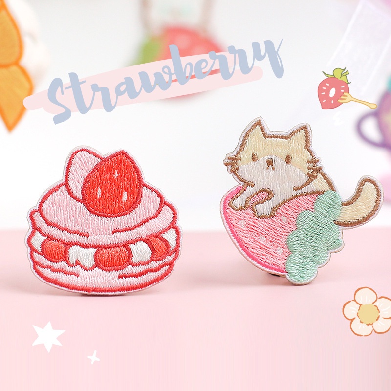 Sticker trang trí túi xách balo quần áo anime chất liệu vải thêu HD135-K51