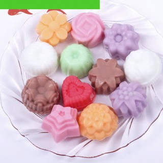 Khuôn Silicon 4D Làm Socola,Thạch,Đá,Kẹo Dẻo,Pudding Hình 12 Hoa Nổi