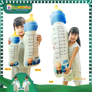 [ ẢNH THẬT BAO GIÁ] GẤU BÔNG Gối Ôm Bình Sữa 3D ĐẠI 1M Cao Cấp [ BÁN LẺ GIÁ SÌ]