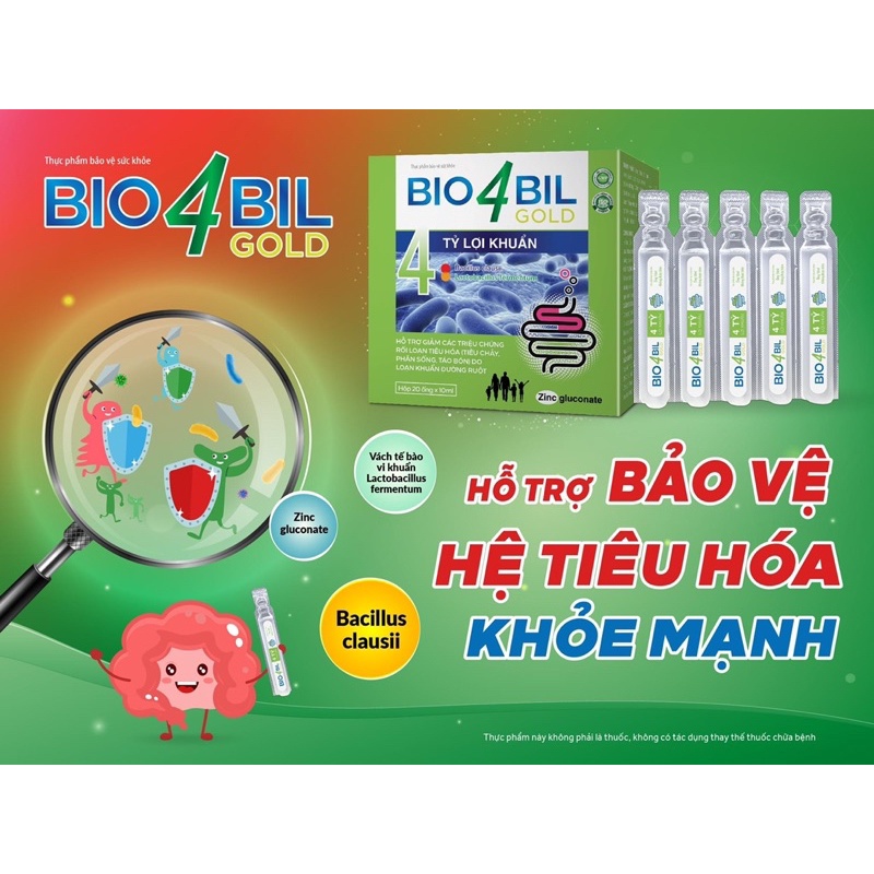 Men BIO 4 BILL GOLD (hộp 20 ống) | Shopee Việt Nam