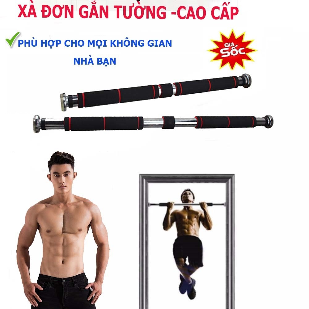 Ảnh AMALIFE Thanh Tập Xà Đơn Treo Tường Gắn Cửa Tùy Chỉnh Dài Từ 62-120cm Tập Gym Thể Thao Tăng Cường Cơ Bắp Tại Nhà 3