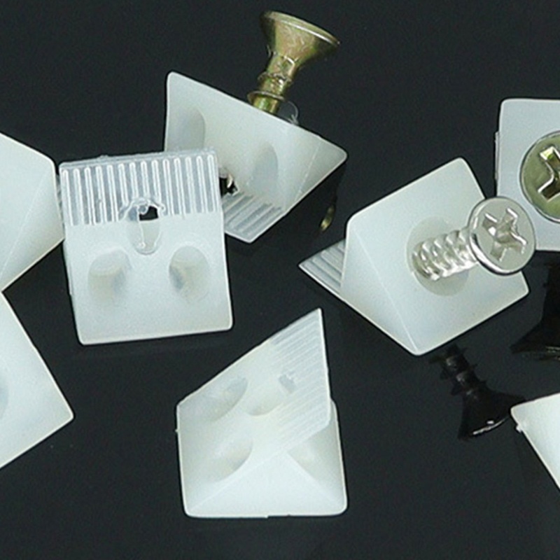 Bapara 50x Nội thất Ngăn kéo ngực Đáy sửa chữa Nêm Nhựa Góc Mã Fastener