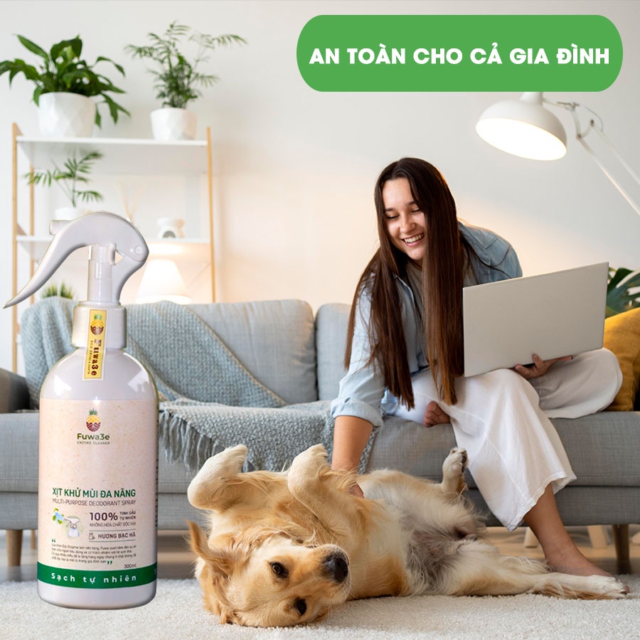 Xịt 100% tinh dầu TN phòng khử mùi, làm sạch tạo ION không khí, mùi ẩm mốc, giúp ngủ ngon Fuwa3e