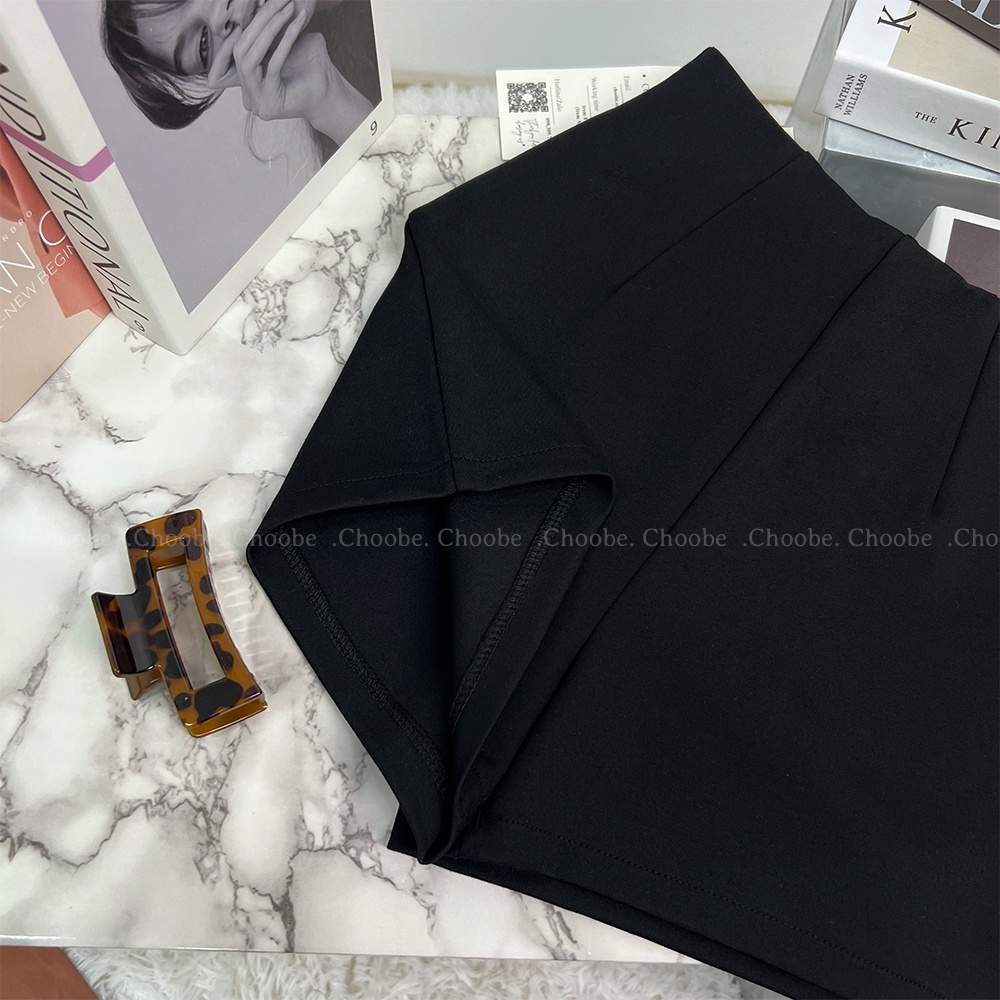 Ảnh Quần short nữ Choobe cạp cao shorts dance cao cấp co giãn tốt khóa sau tôn dáng phong cách QS09 4