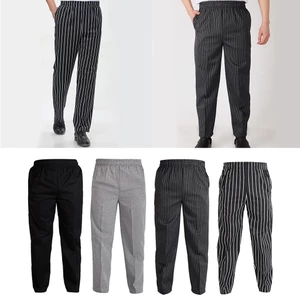 Nhà hàng thời trang Khách sạn Cafe Waiter Baker Chef Quần đồng phục, Cotton Blend, Thoải mái, 4 mẫu 5 kích cỡ