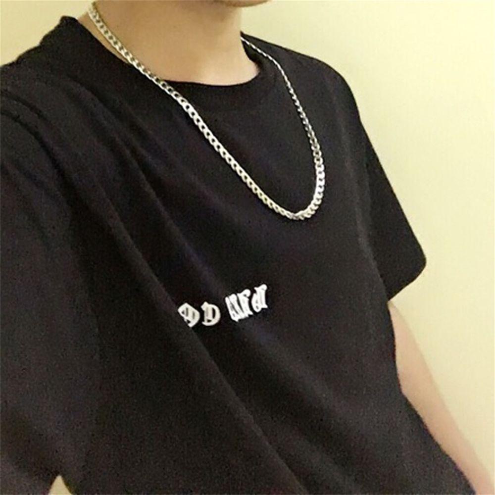 MERIGGIARE Dây chuyền Vòng cổ Trang sức tiệc Unisex Chunky Dây chuyền Gothic Rock Thép Titan Punk Choker