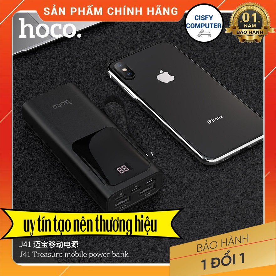 🌟CHÍNH HÃNG 🌟 Sạc Dự Phòng Hoco. J41 10.000mAh Màn Hình Led - Sạc 2 ...
