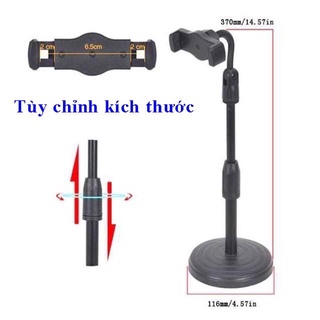 Giá điện thoại Livestream xem video, Kệ đỡ điện quay phim ghi hình xoay 360