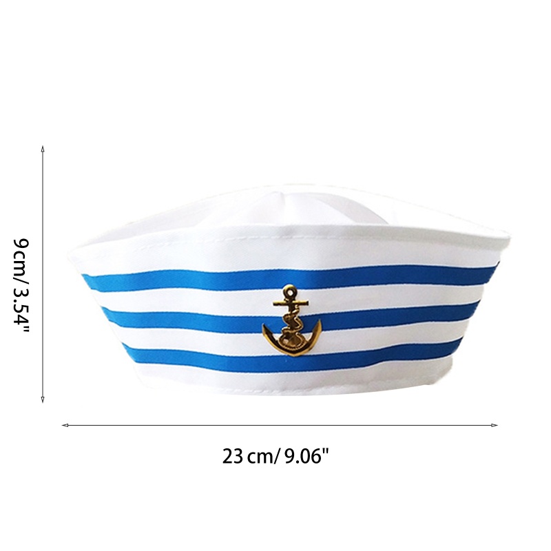 Sky vintage white navy marine captain cap mũ thủy thủ mũ quân đội mũ cosplay lạ mắt cho các buổi biểu diễn sân khấu nhiếp ảnh