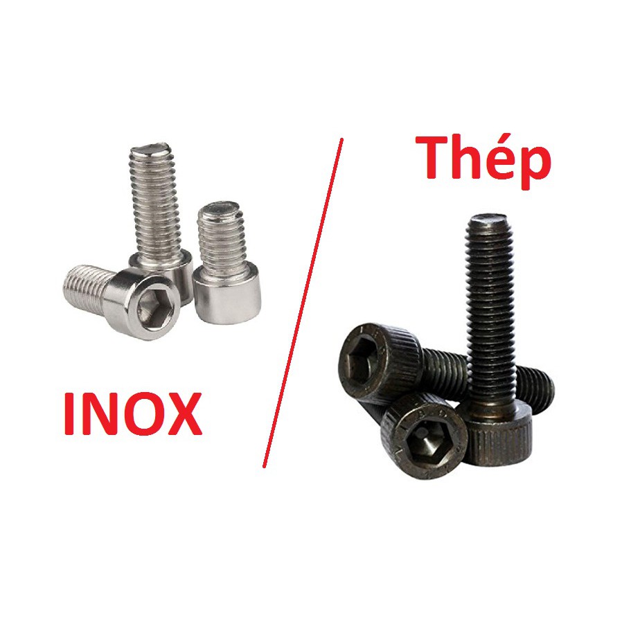 Ốc lục giác đầu trụ INOX / Thép M1.6 M2 M3 M4 M5 M6 | BigBuy360 - bigbuy360.vn