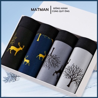 Quần sịp nam quần boxer nam MATMAN sịp đùi co giãn hình thú