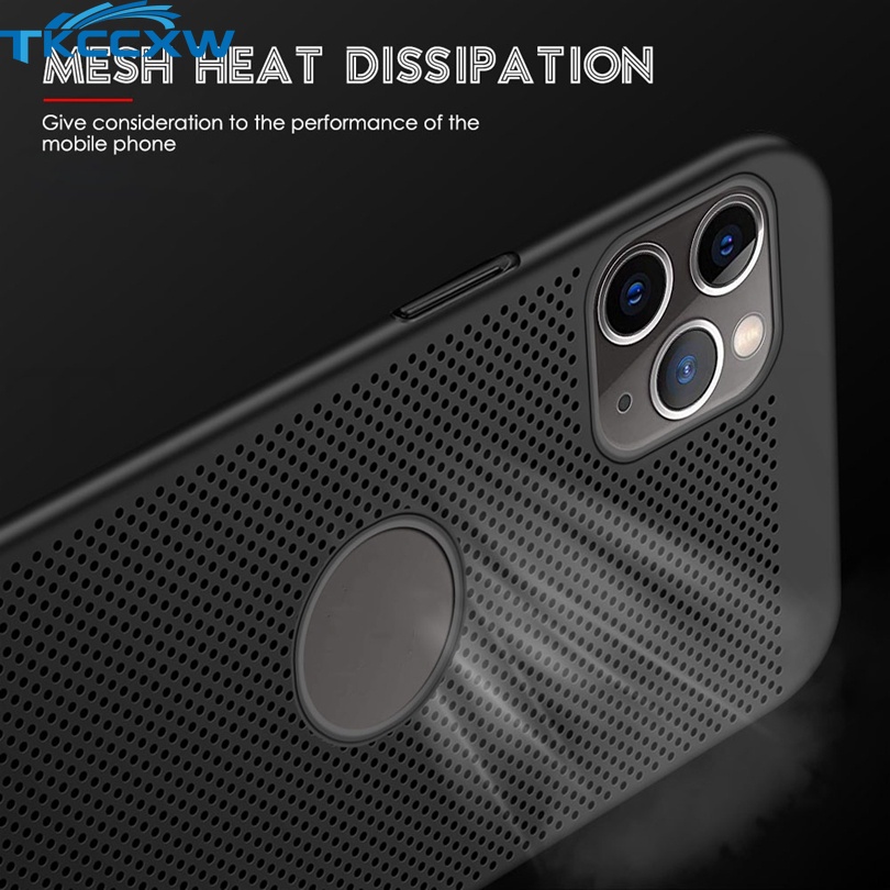 Ốp Điện Thoại PC Cứng Siêu Mỏng Có Lỗ Tản Nhiệt Cho iPhone 13 Pro Max 12 Pro Max 11 Pro Max