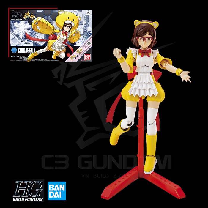 Bandai HGBF 1/144 Chinagguy Gundam Build Fighters Model Kit - Anime Figure With Optional Parts