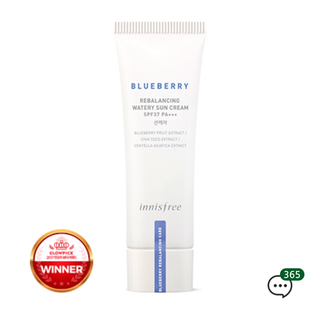Kem chống nắng Innisfree Blueberry Rebalancing Watery Sun Cream SPF37