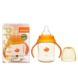 [CAO CẤP] Bình sữa Wesser cổ rộng PPSU 180ml/260ml