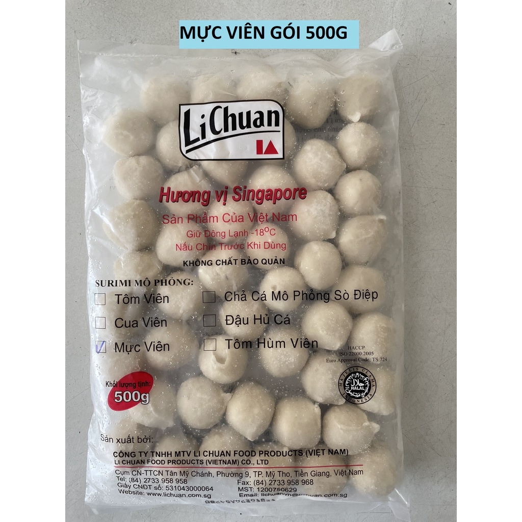 Mực viên surimi Lichuan 500g [Giao tại tpHCM] | Shopee Việt Nam