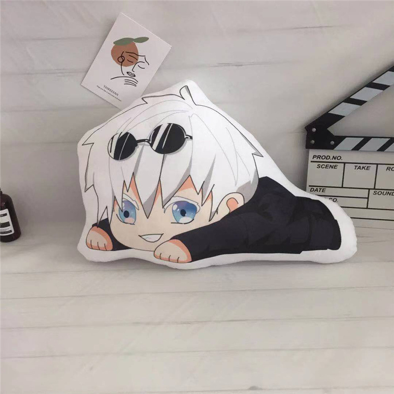ST2 Jujutsu Kaisen Ngủ Gối Anime Sofa Đệm Hai Mặt Gojo Satoru Megumi Itadori Yuuji Búp Bê Nhồi Bông Sang Trọng Cho Gia Đình