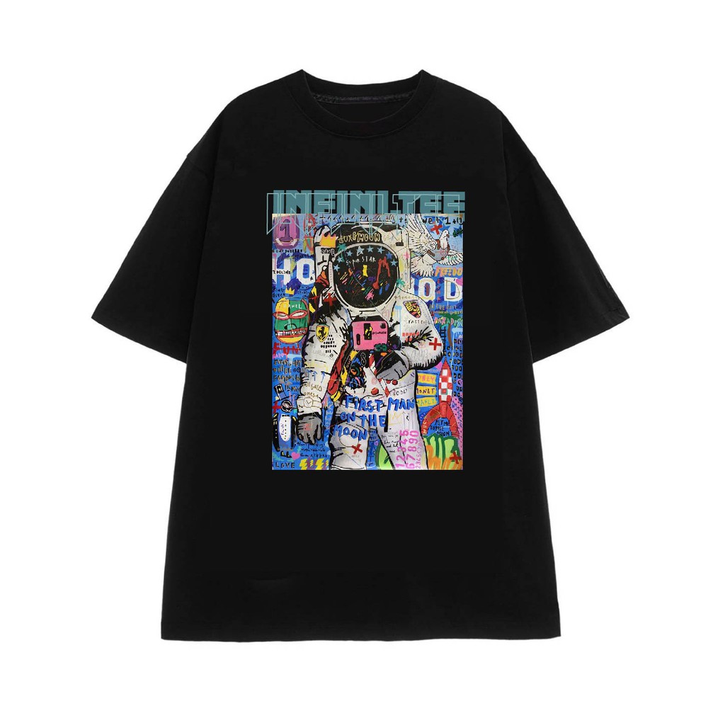 Áo thun INFINITEE Fni0332, Thun 100% Cotton - form rộng Unisex.